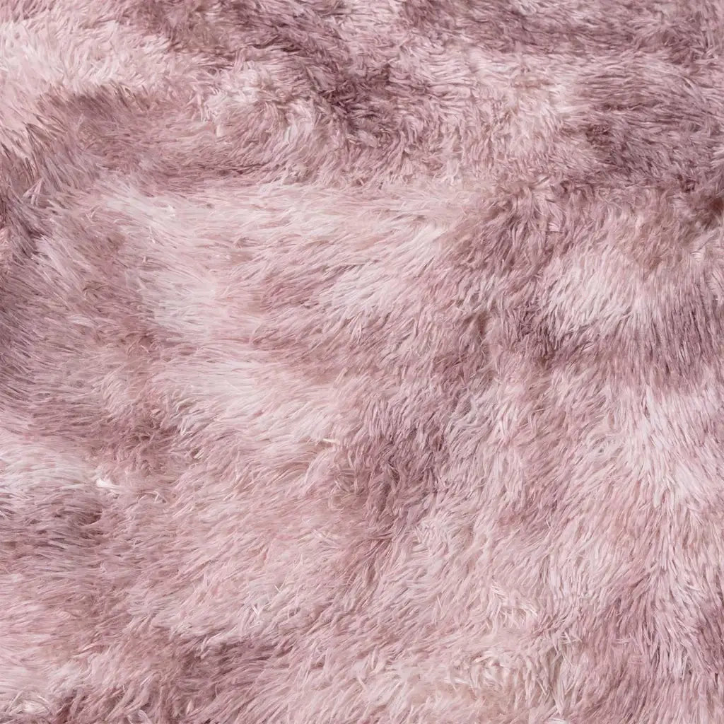Tappeto Shaggy a Pelo Lungo NAVARRA Rosa Antico 160x160cm 4102913