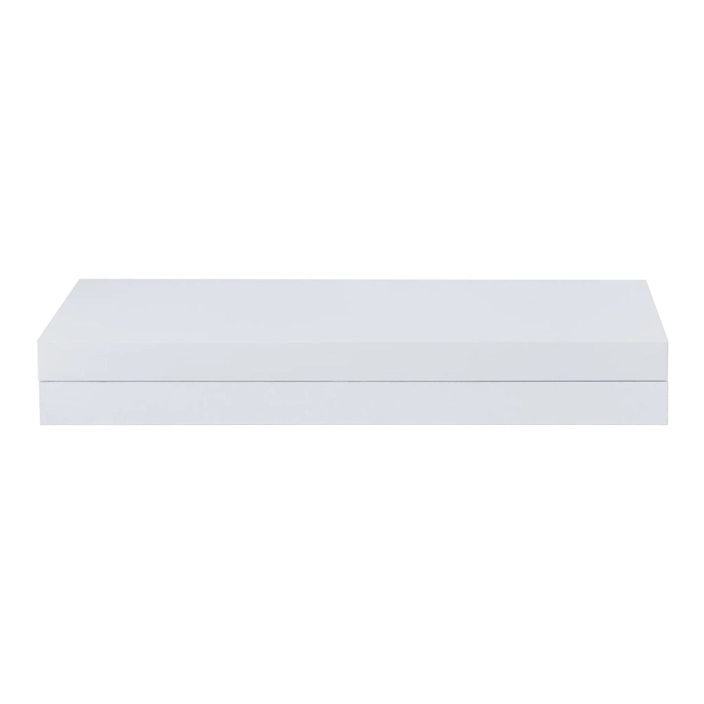 Mensola da parete con cassetto integrato 60 x 24 x 8 cm bianco 03_0007012