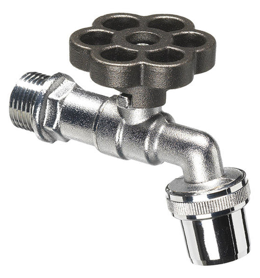 Rubinetto a Sfera per Fontana da Giardino con Fiore Colorato Belfer RUB/029 Antracite