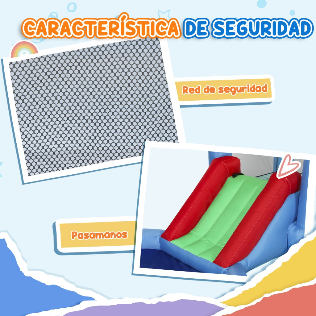 Castello Gonfiabile con Scivola e Piscina Palle ¨C zephmum ¨C 415x205x190 cm