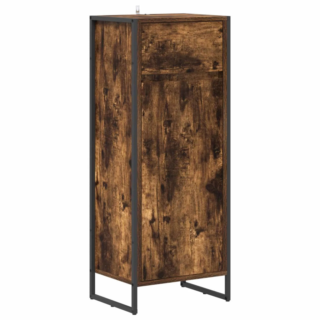 Mobile da Bagno con cassetto Quercia Fumosa 40 x 30 x 100 cm