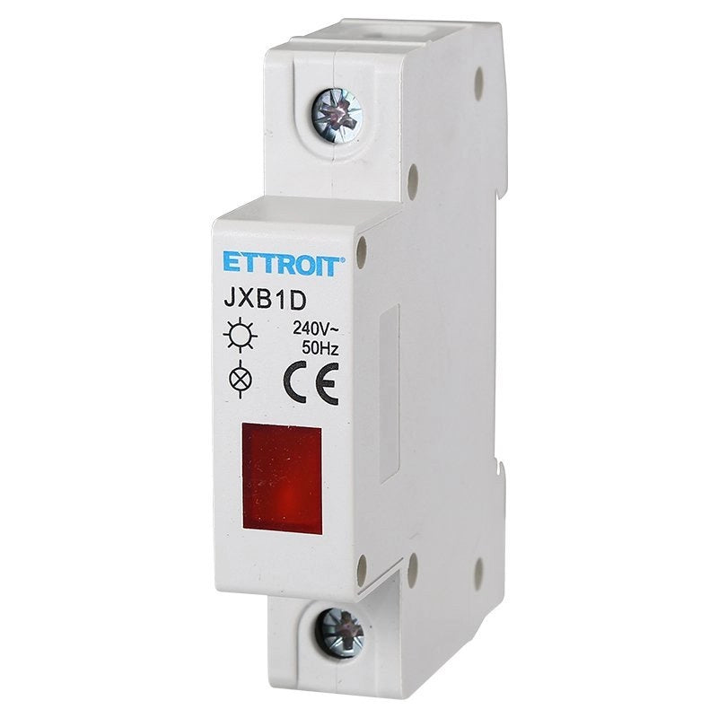 Indicatore Luminoso Modulare 230V Rosso Occupa 1 Modulo DIN Lampada Spia Led Segnalazione