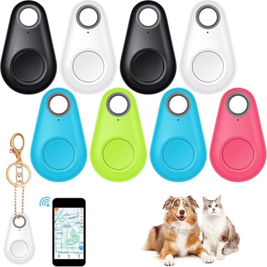 Set di Tracciamento GPS Mini - Rilevatore di Perdita di Chiave - Sensore per Animali, Telefono, Portafoglio e Bagagli - 8 pezzi