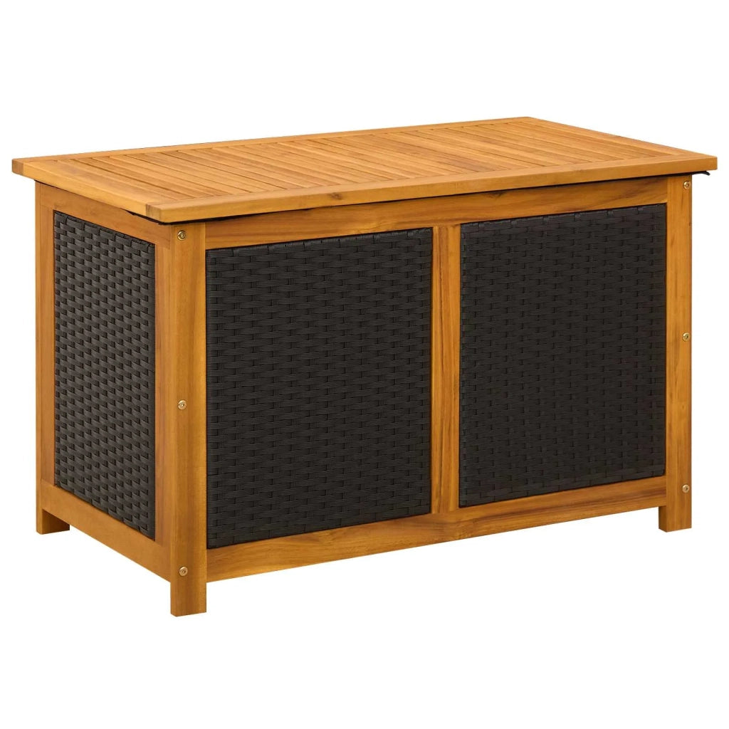 Scatola di Stoccaggio per Giardino 185 L 90 x 50 x 56 cm Nero 42002709