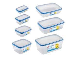 CONTENITORE CIAO FRESCO PER FRIGO- - lt.0,6 - 4 pezzi STEFANPLAST