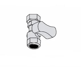 Vaillant Rubinetto dritto per allacciamento gas 009299