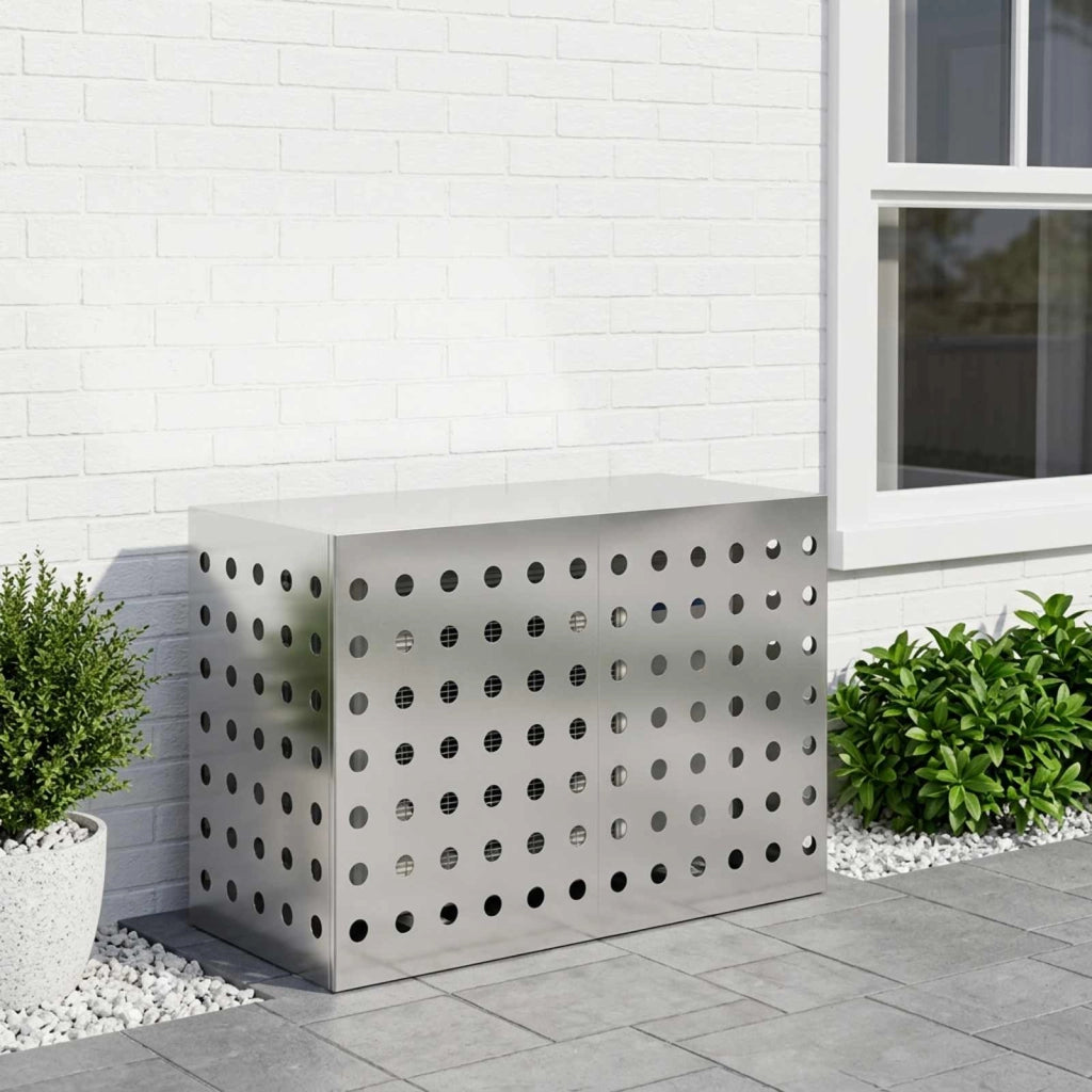 Copertura per condizionatore d'aria Argento 90 x 40 x 60 cm 8014127