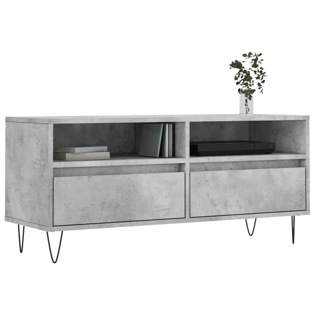 Mobile per TV-Credenza TV-Console TV Grigio Cemento 100x34,5x44,5 cm Legno Multistrato 478102