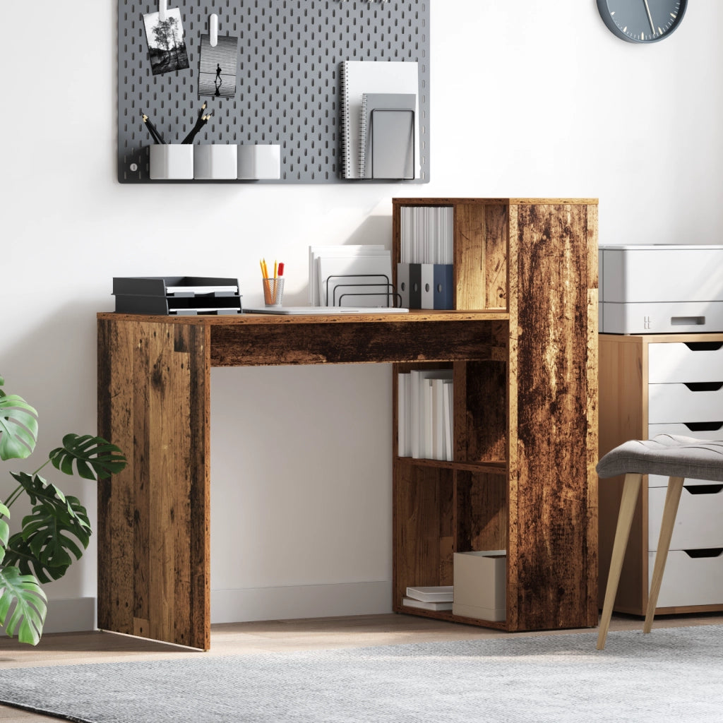 Scrivania da Scrittura Legno invecchiato Legno ingegnerizzato
