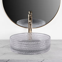 Lavabo Da Appoggio Rea Cristal Light Grey