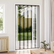 Zanzariera per porta con tenda in rete Nero poliestere 42037251