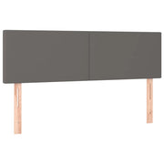 Testiera | Testata Grigio 144x5x78/88 cm in Similpelle
