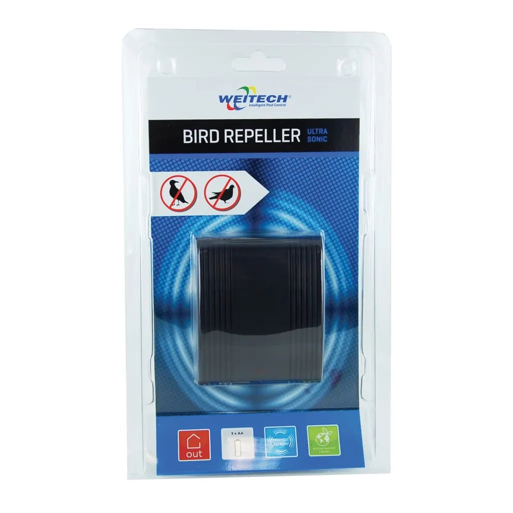 WEITECH Repellente a Ultrasuoni per Uccelli 20-40 m² 428440