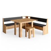 Vicco Gruppo panca ad angolo Quercia dorata 180 x 41.5 cm con tavolo