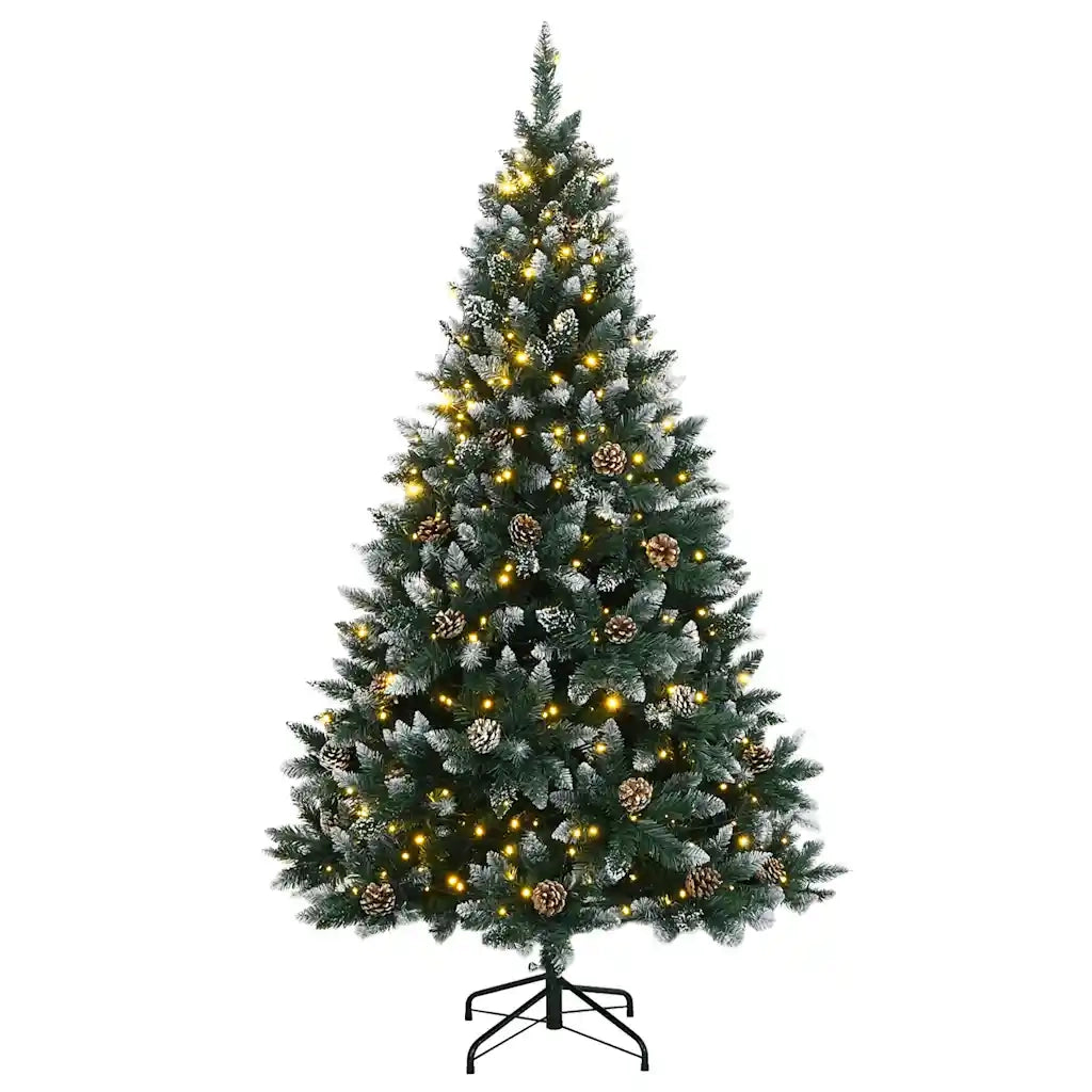 Albero di Natale Artificiale-Albero Natalizio con 150 LED 120 cm 851594