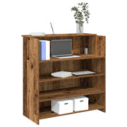 vidaXL Banco Reception Legno Antico 100x50x103,5 cm Legno Multistrato