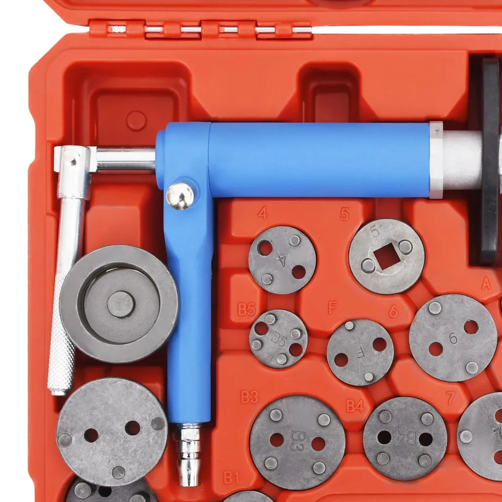 Kit di Attrezzi per Pinza Pistone del Freno Pneumatico 23 pz 210659
