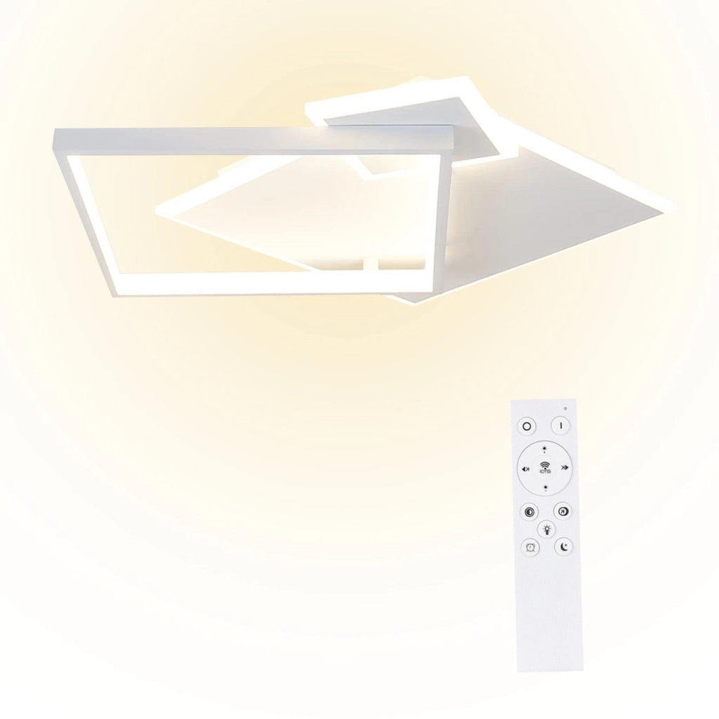ZMH Lampada da soffitto LED design moderno metallo telecomando per soggiorno