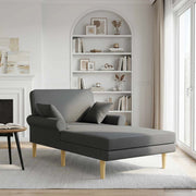 Chaise longue Grigio Scuro Tessuto 42048082