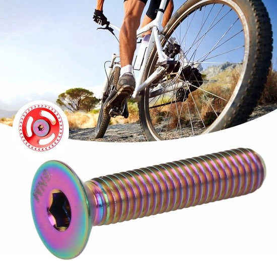 Bouti in Titanio per MTB - M6x30mm - Reparazione Bicicletta - Lega Titanio di Alta Qualità