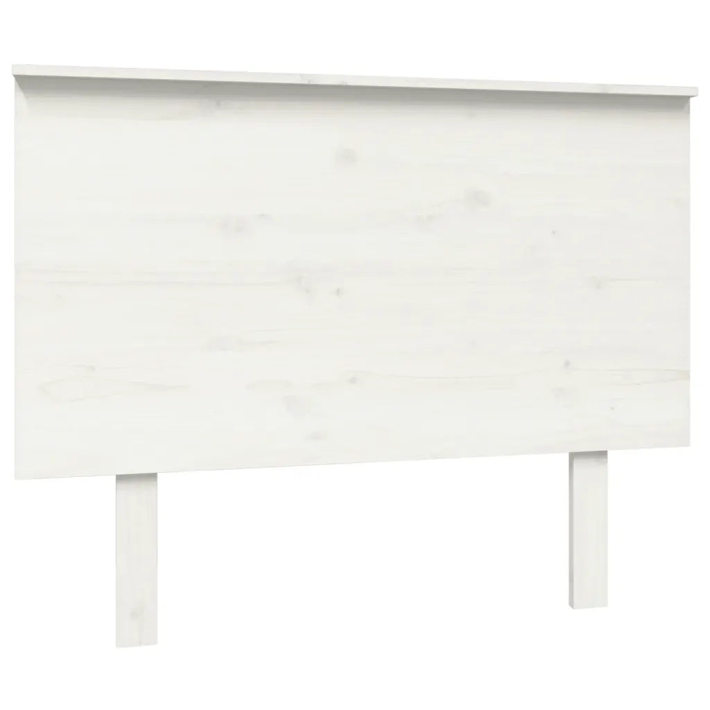 Testiera | Testata per Letto Bianca 104x6x82,5 cm Legno Massello di Pino