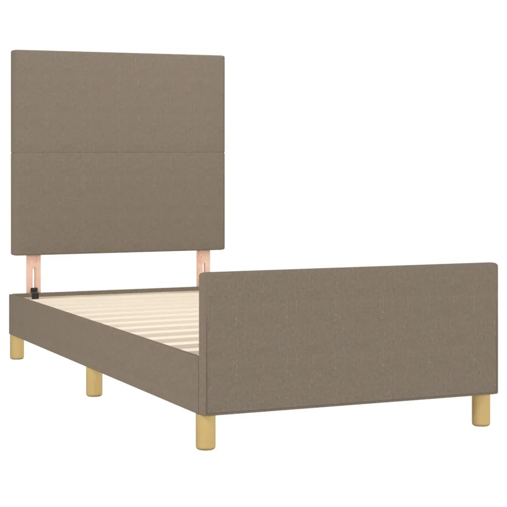 Giroletto con Testiera Tortora 80x200 cm in Tessuto cod mxl 62250