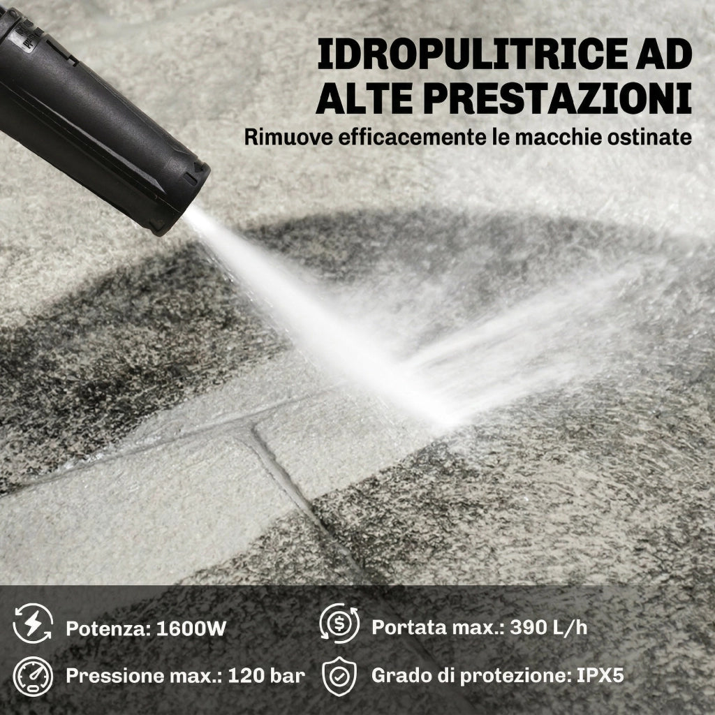 Idropulitrice ad Alta Pressione 1600W ¨C Minimal ¨C Giallo