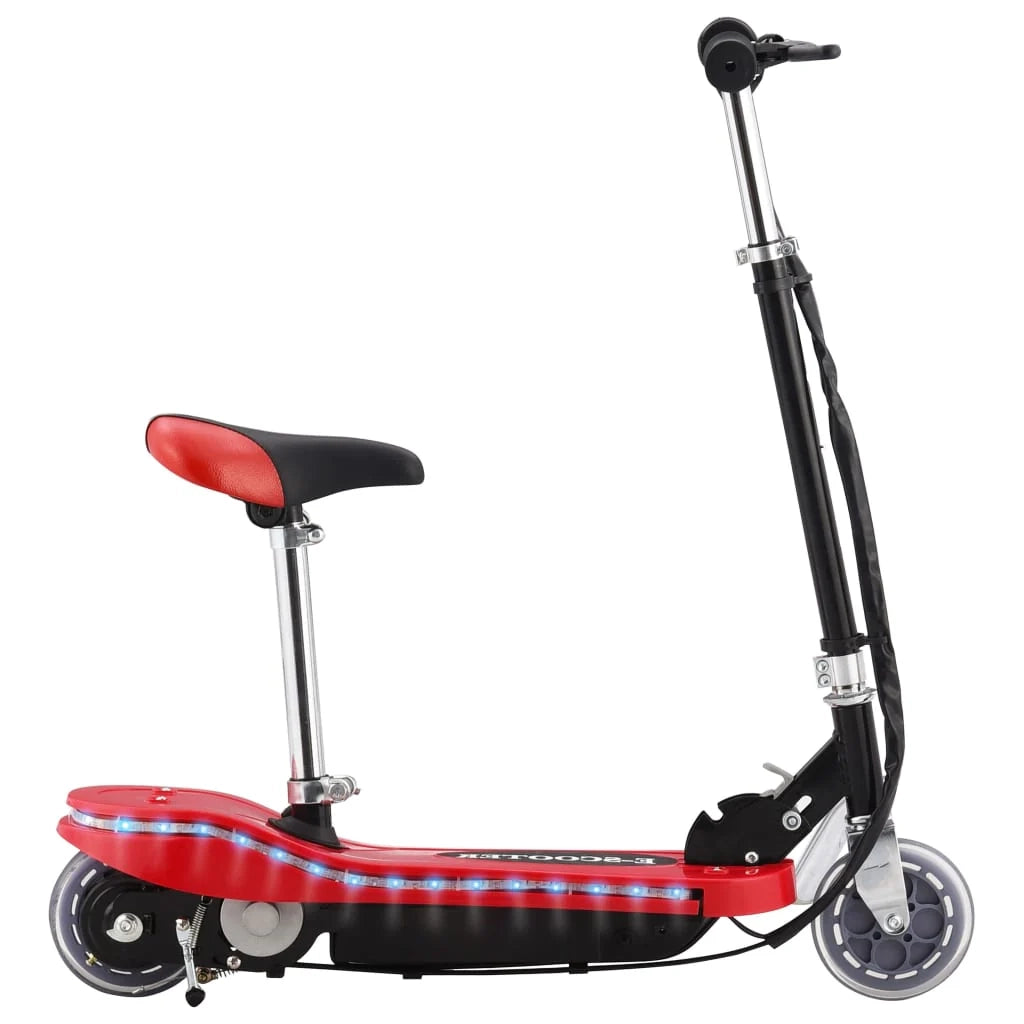 Monopattino elettrico con sedile e luce LED 120 watt rosso 02_0004608