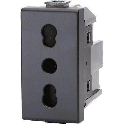 PRESA ABM - NERO VOLT 250 A 10/16 2P+T- 8 pezzi