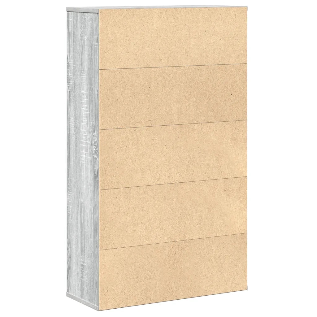 Libreria Grigio Sonoma 60x24x101,5 cm in Truciolato
