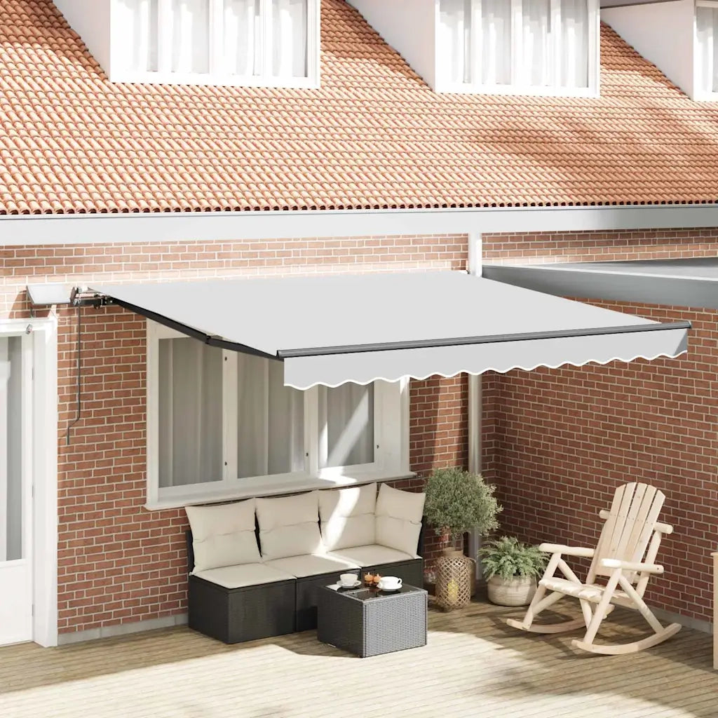 Tenda da Sole con Antracite 3,5 x 2,5 m Metallo 46872