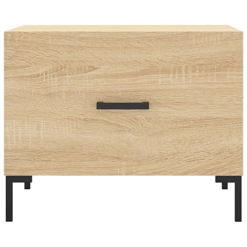 Tavolini Salotto 2pz Rovere Sonoma 50x50x40cm Legno Multistrato 829403
