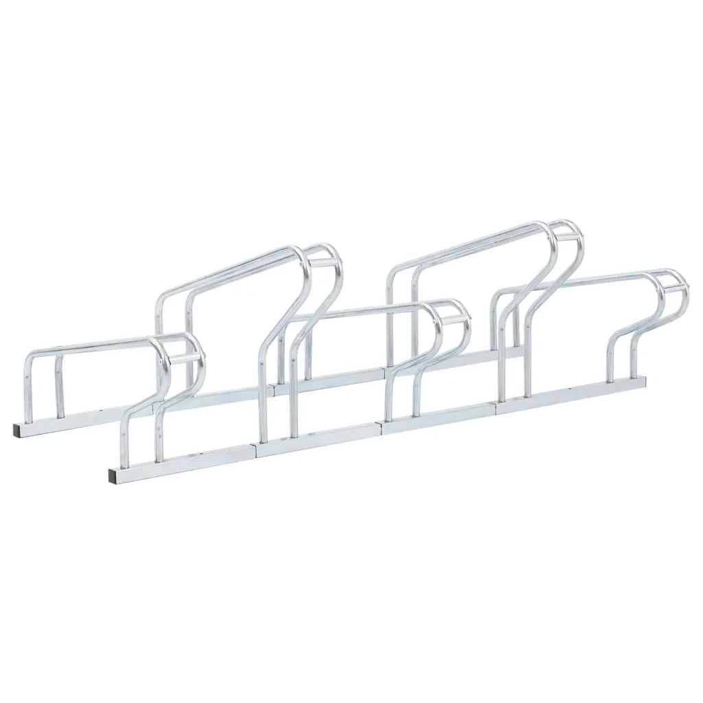 Supporto per 5 Bici da Pavimento Autoportante Acciaio Zincato 4005576