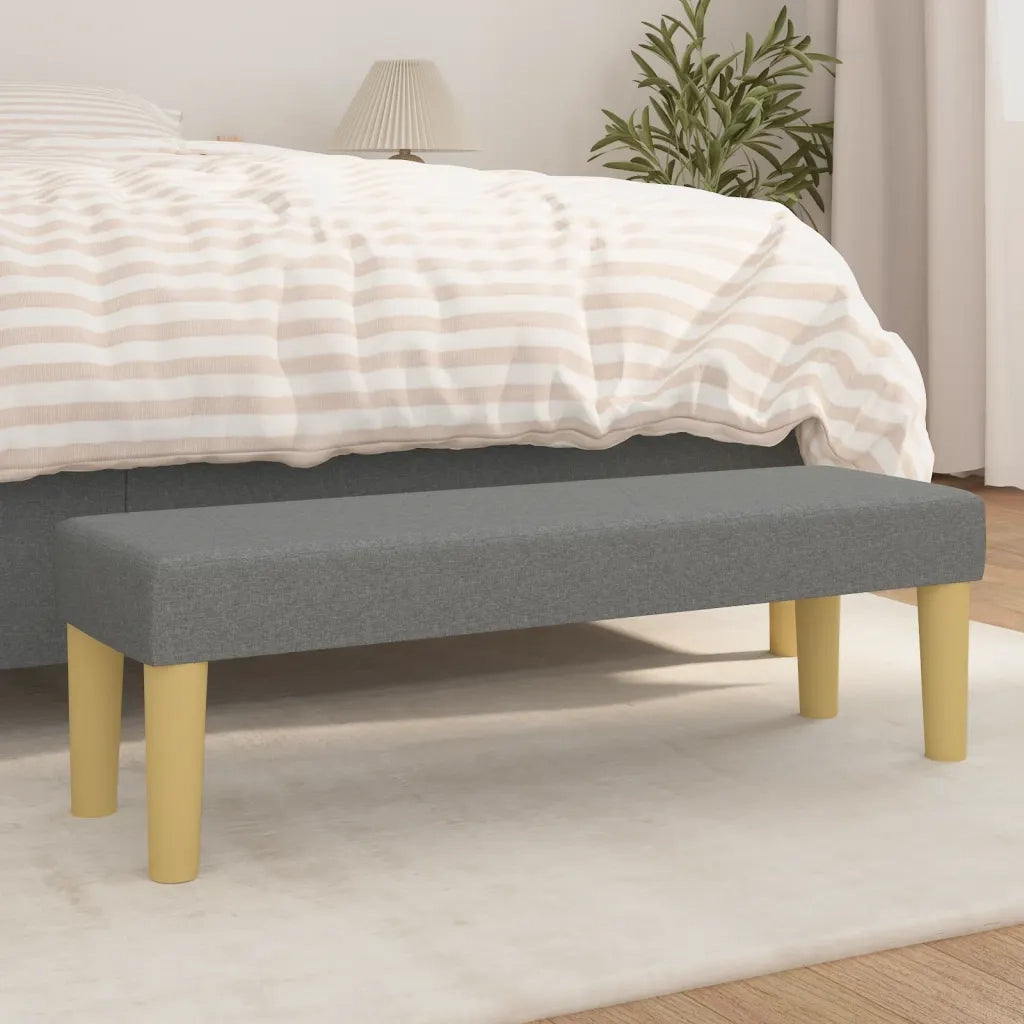 Panca Grigio Scuro 100x30x30 cm in Tessuto CFW6152883
