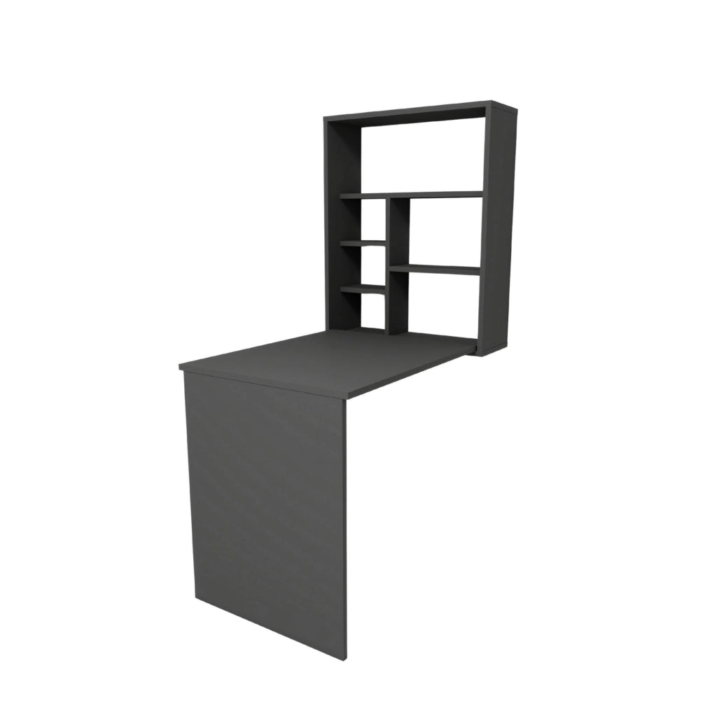 Tavolo da trucco in legno "Sedir" - 90 x 59 x 74 cm - Grigio antracite