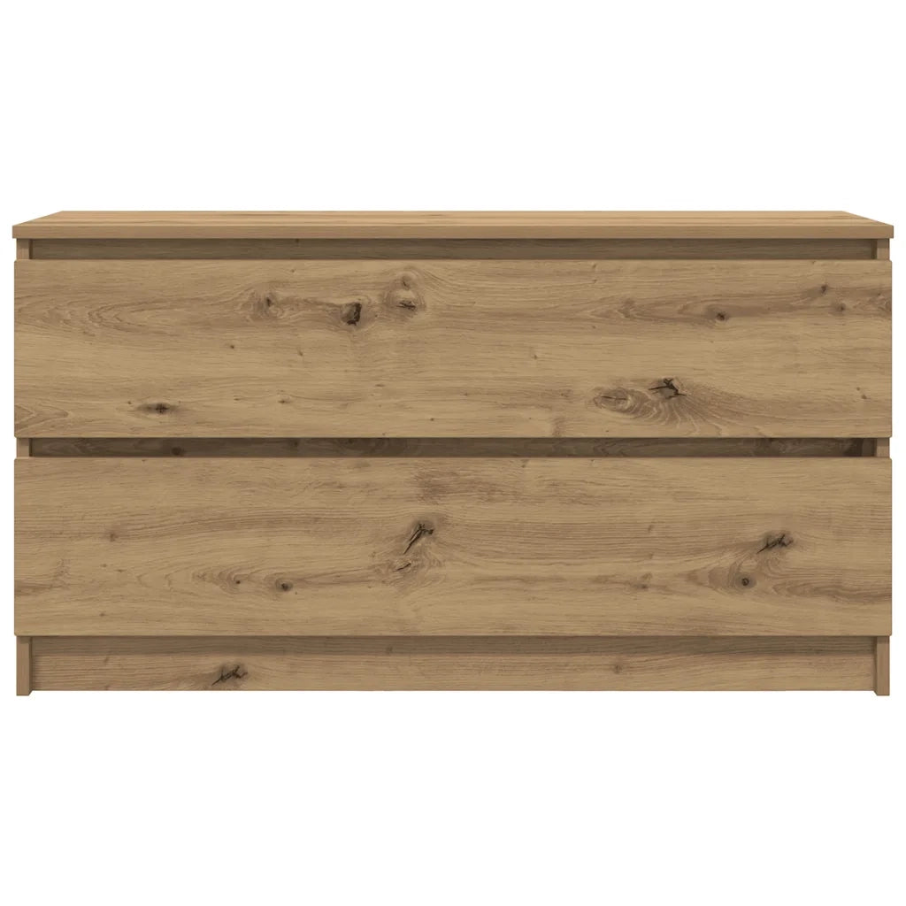 Mobile TV Rovere Artigianale 100x35x54 cm in Legno Multistrato 861813