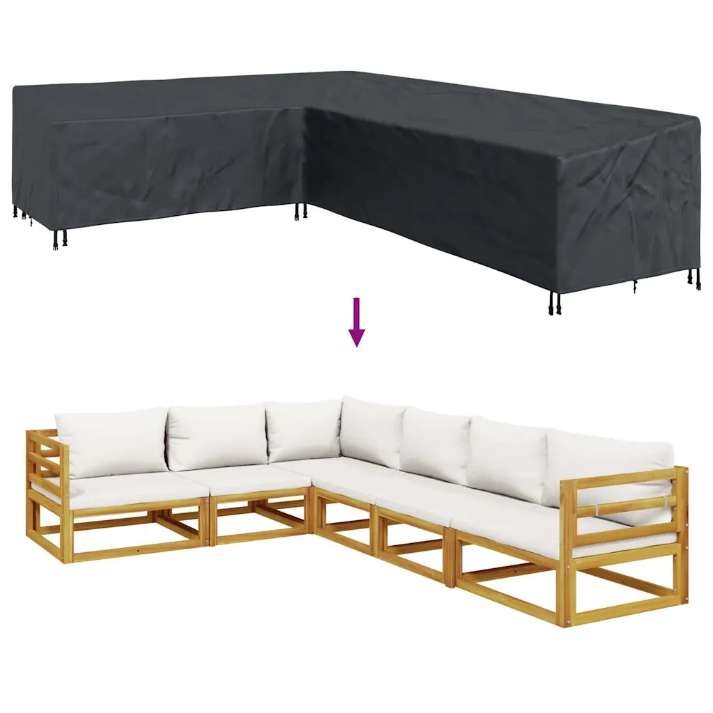 vidaXL Copertura per mobili da esterno 330 x 255 x 80 cm