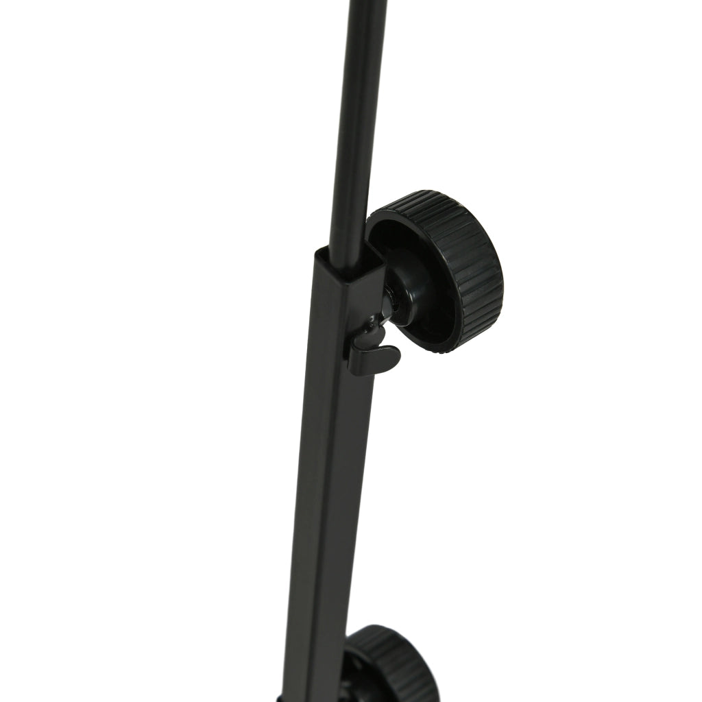 Supporto per lampada riscaldante per terrari, regolabile in altezza, 40x15x95 cm, nero