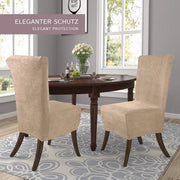 Stoel con 2 Housse in Pelle Elastica/Eleganti Housse per Sedie con Cintura Elastica