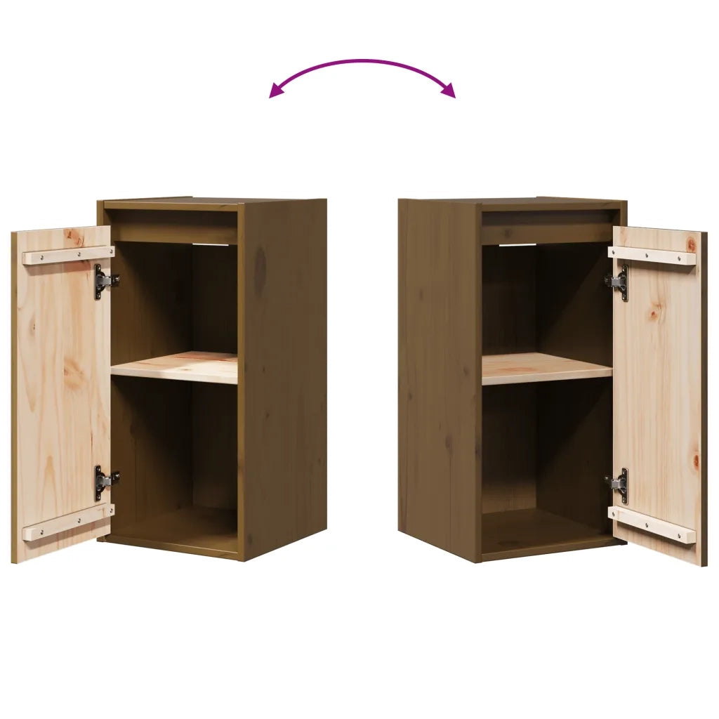 Pensile Marrone ambra 30x30x60 cm in Legno Massello di Pino 813491