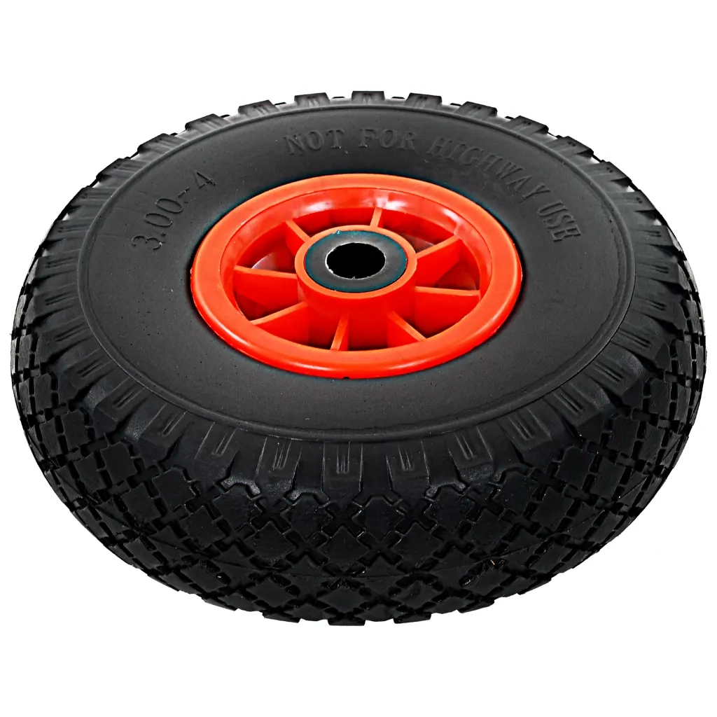 Ruote Carrello a Mano 4 pz in PU Solido 3.00-4 (260x85)cod mxl 71050