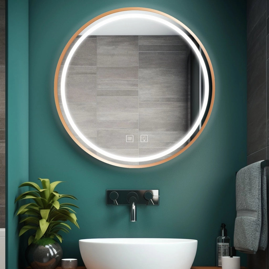 Specchio Led 80cm Mmj Brush Copper