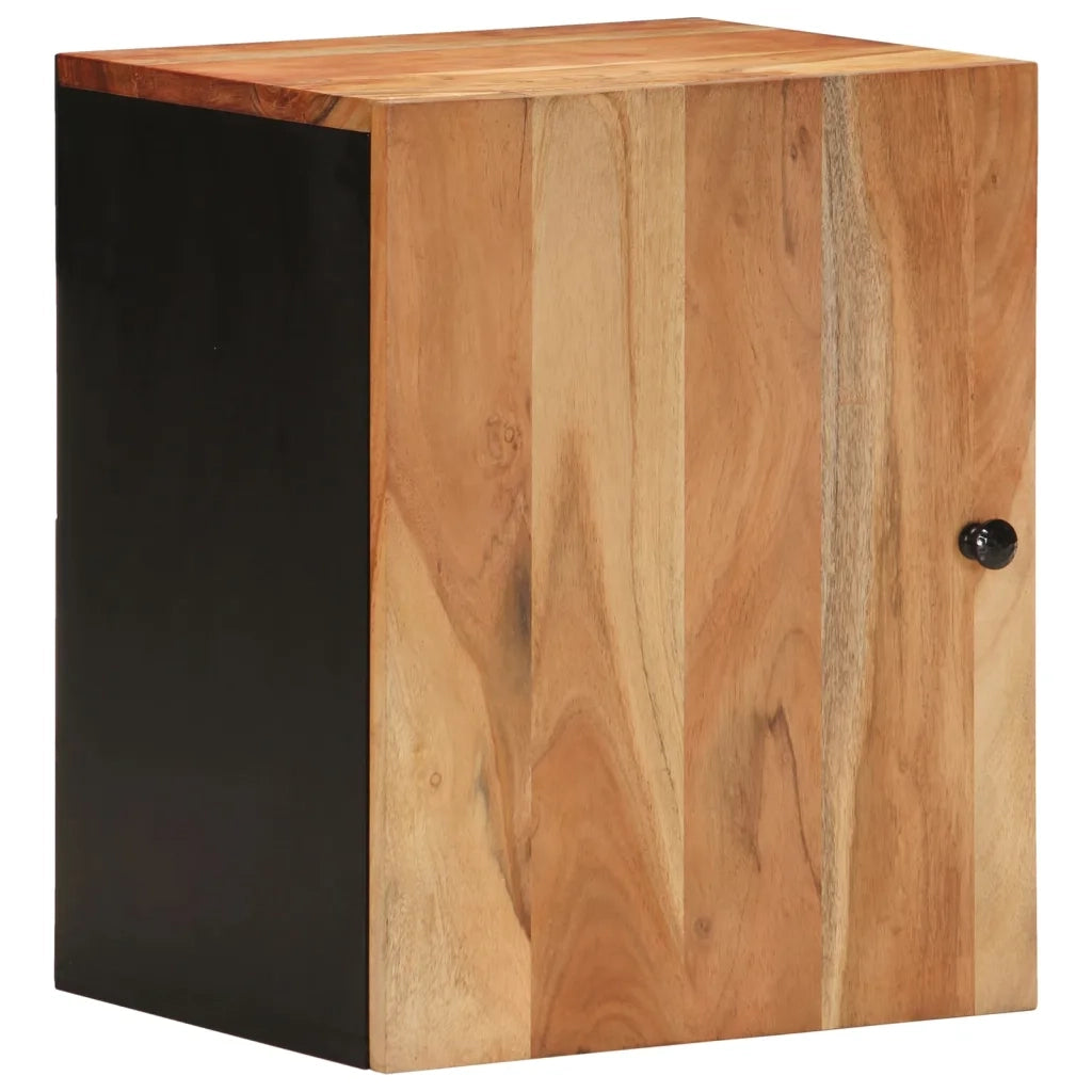 Mobile da Bagno a Parete 38x33x48cm in Legno Massello di Acaciacod mxl 127469