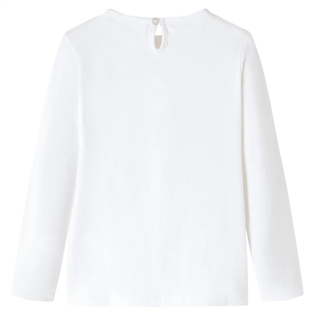Maglietta da Bambino a Maniche Lunghe Ecru 128cod mxl 132281