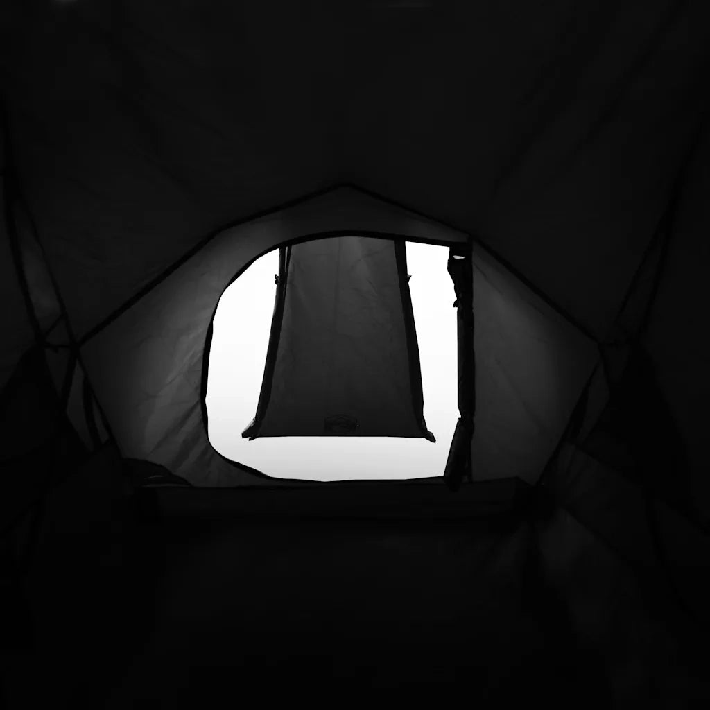 Tenda Campeggio a Cupola 2 Persone Bianca Tessuto Impermeabile 94342