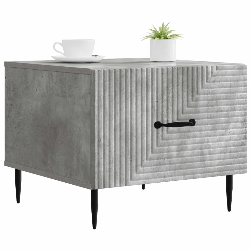 Tavolino da salotto con cassetto Grigio Cemento 49 x 50 x 40 cm 894968