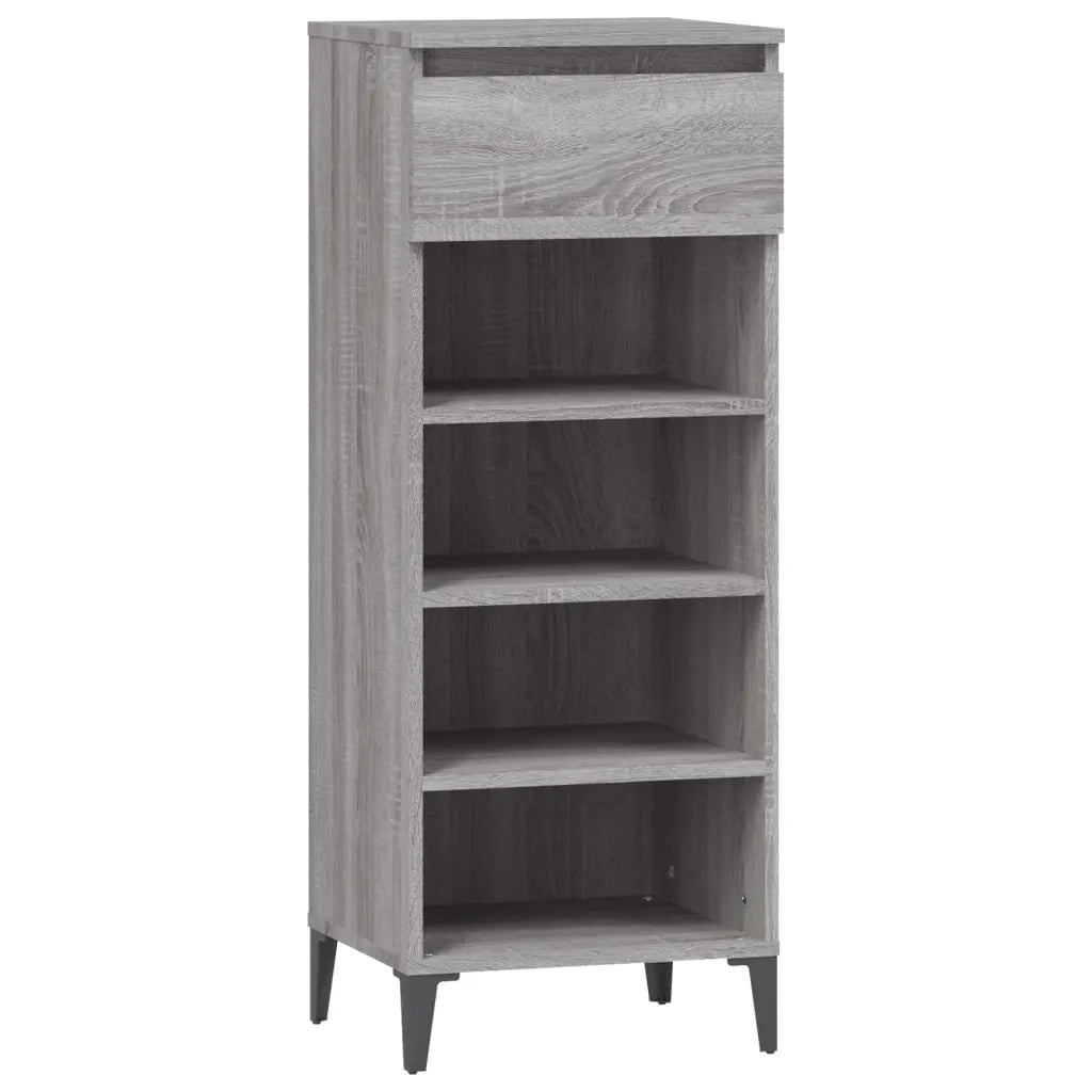 Scarpiera | Mobile per scarpe Grigio Sonoma 40x36x105 cm in Legno Multistrato