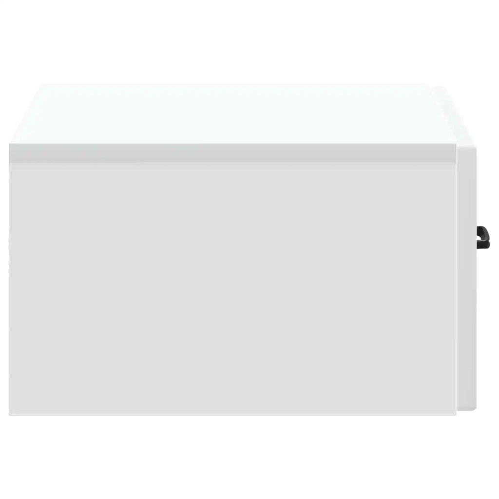 Set di 2 Comodini | Armadio da Notte | Mobiletto da notte a muro Bianco 49 x 34,5 x 20 cm