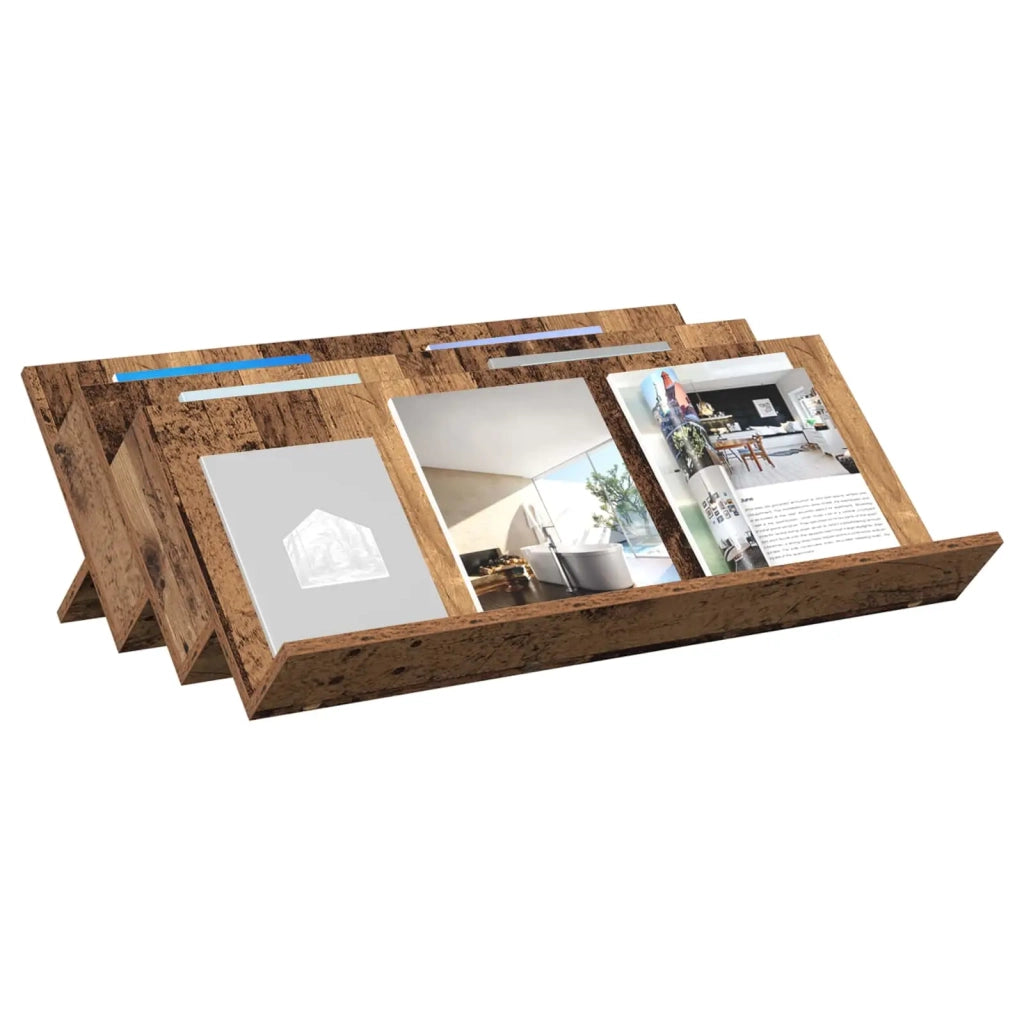 Scaffale per riviste Legno vecchio 90 x 53 x 28,5 cm CFW4461297