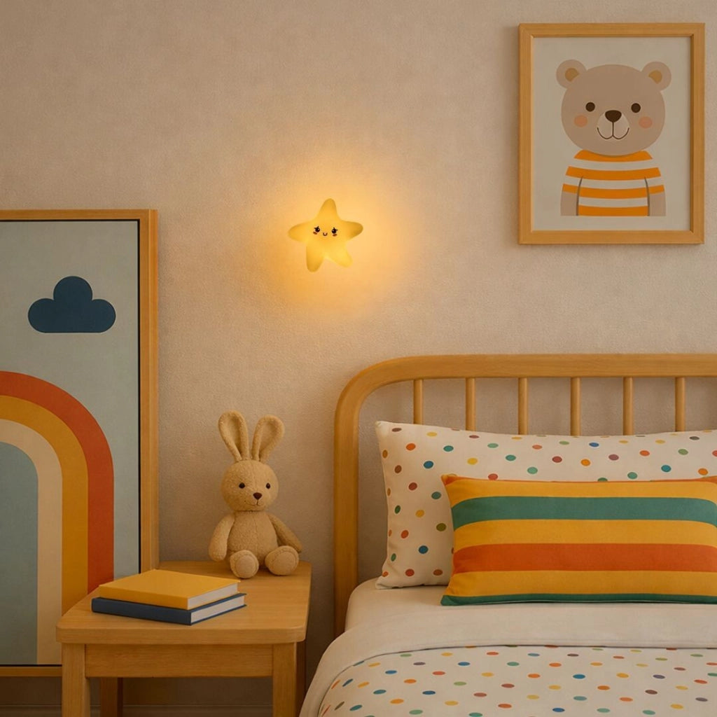 Lampada notturna LED stella gialla Dreamies Rabalux